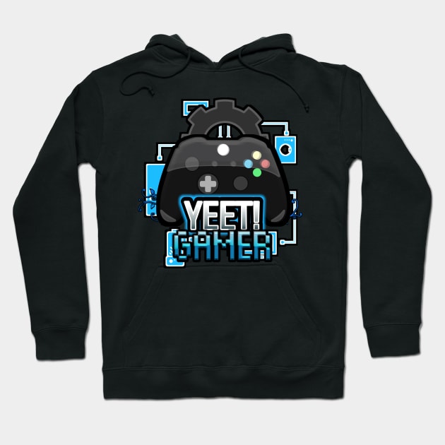 Yeet Gamer - Video Games Trendy Graphic Saying Hoodie by MaystarUniverse